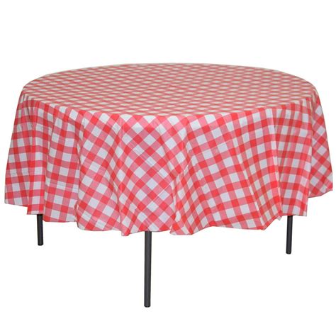 round gingham tablecloth|round plastic gingham tablecloths.